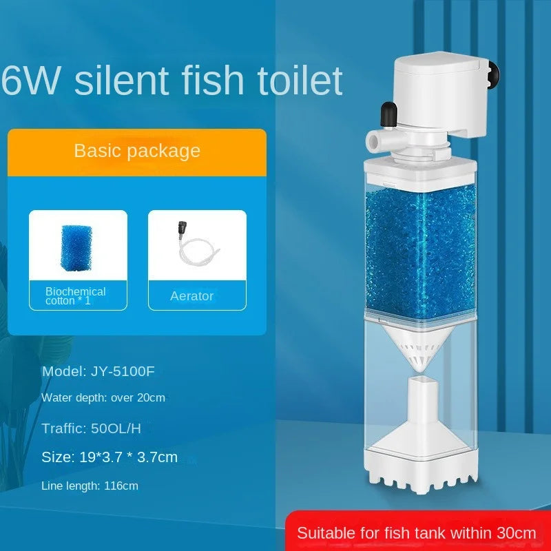 Fish tank filter, circulating water pump