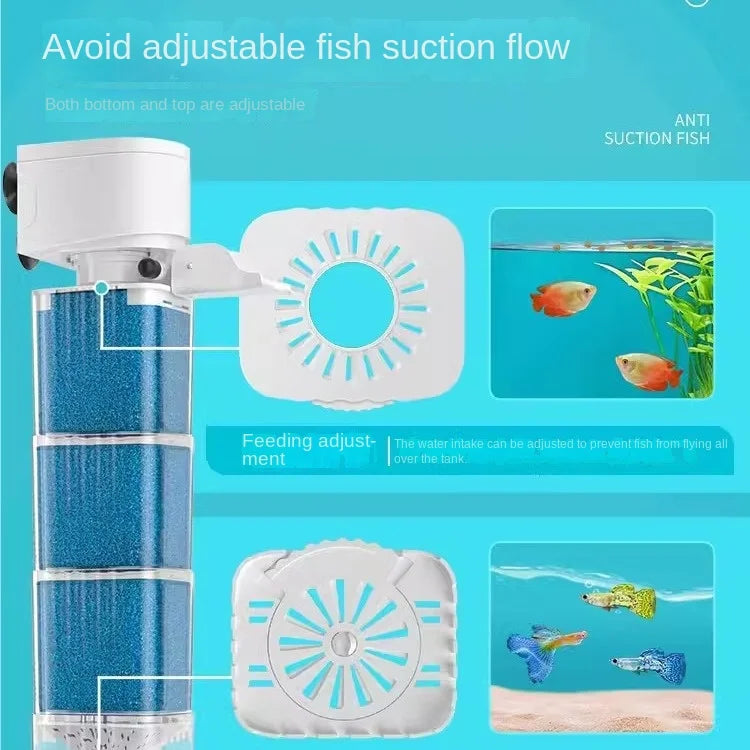 Fish tank filter, circulating water pump