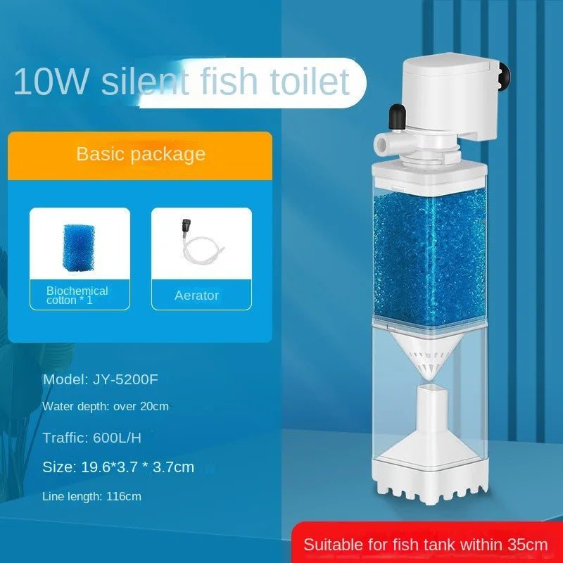 Fish tank filter, circulating water pump