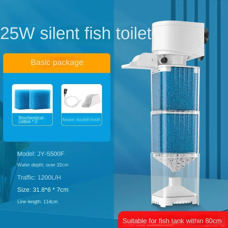 Fish tank filter, circulating water pump