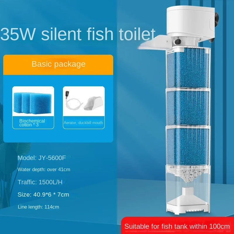 Fish tank filter, circulating water pump