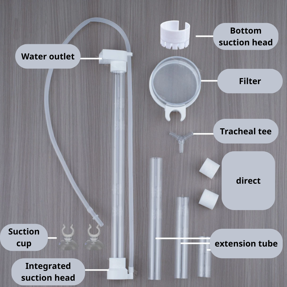 Air-lift fish waste collector