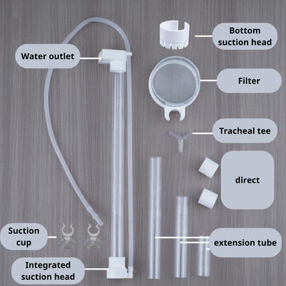 Air-lift fish waste collector