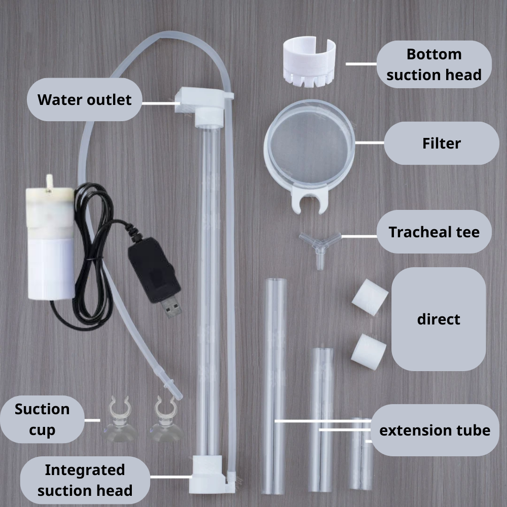 Air-lift fish waste collector