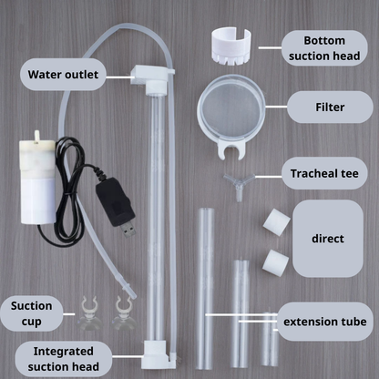 Air-lift fish waste collector