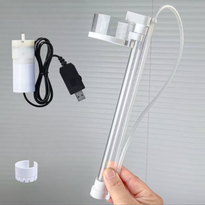 Air-lift fish waste collector