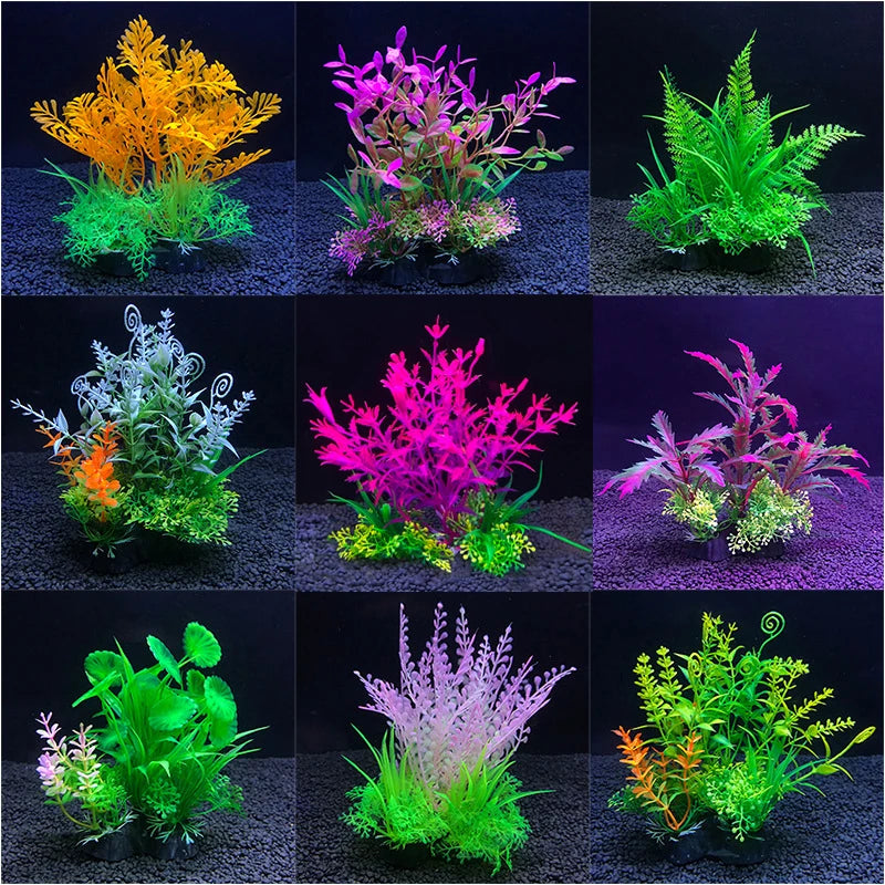 18 Kinds 14CM Artificial Aquarium Decor Plants