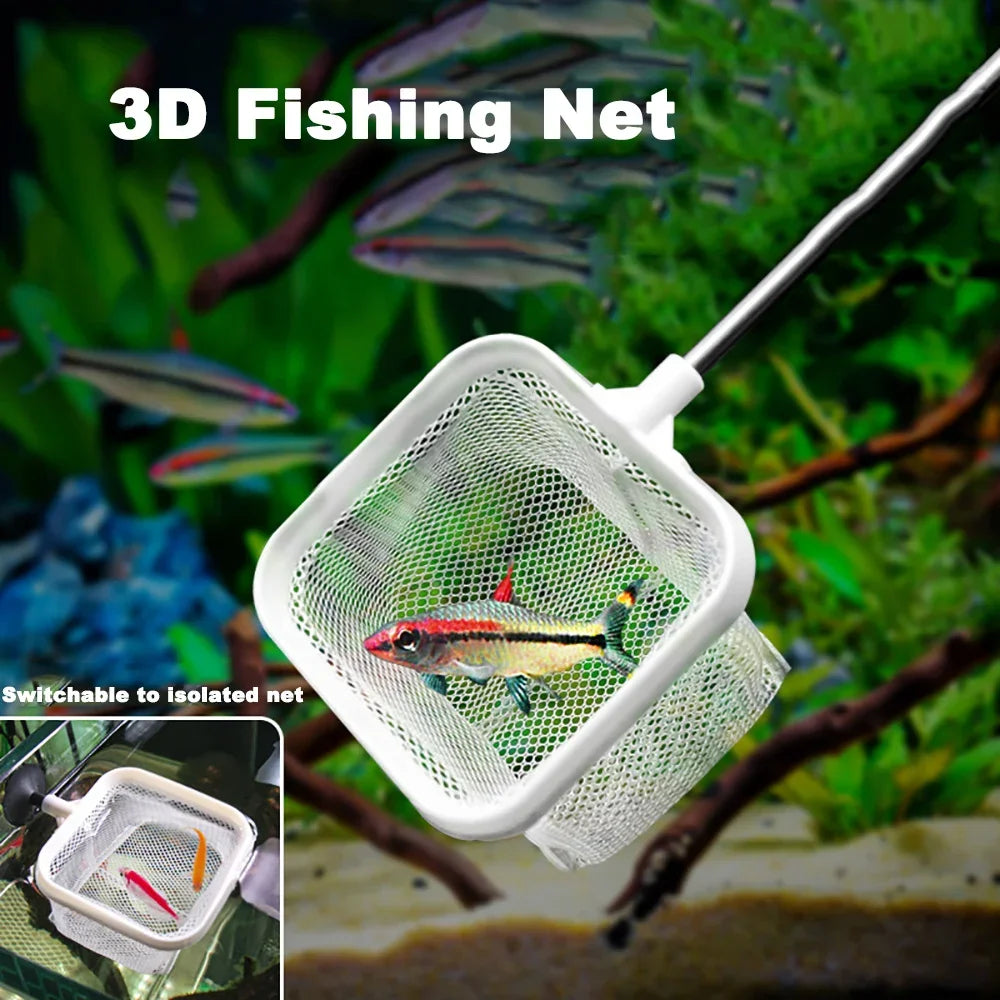 Net to remove fish from the tank