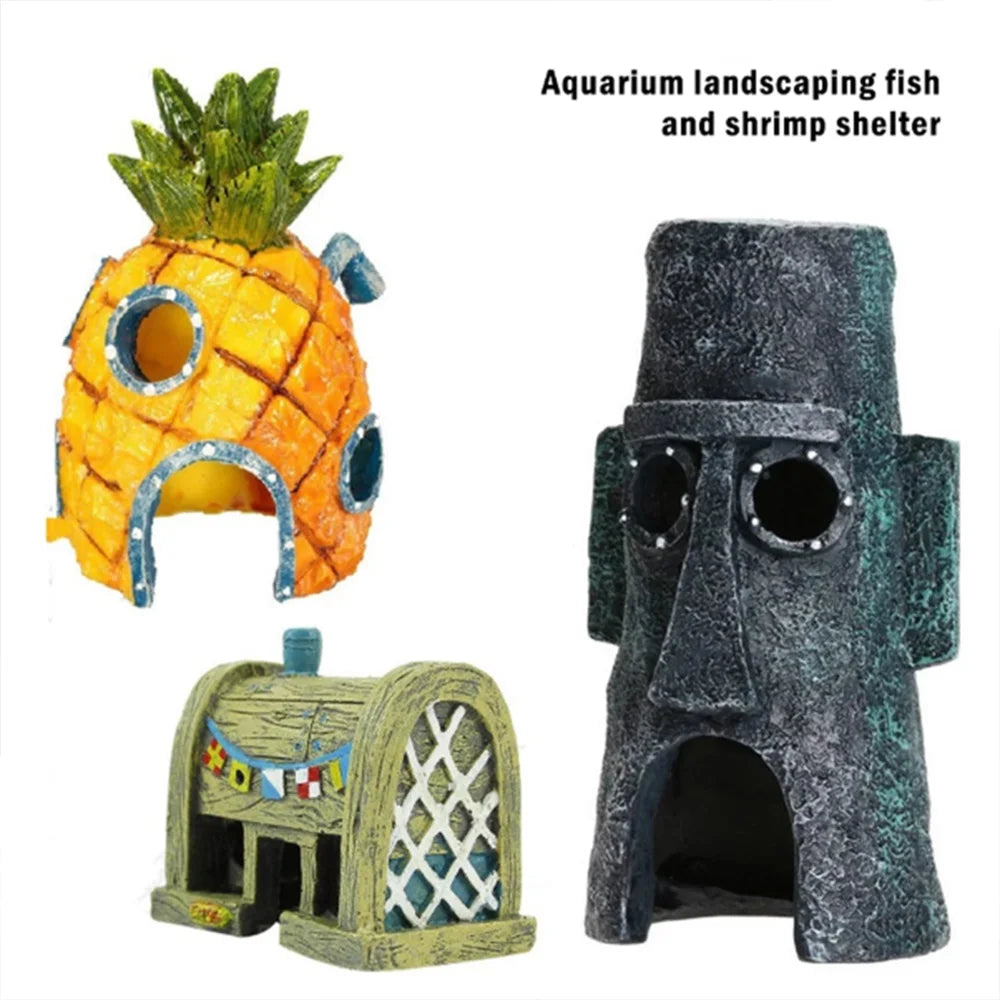 Cartoon Fish Tank Decor