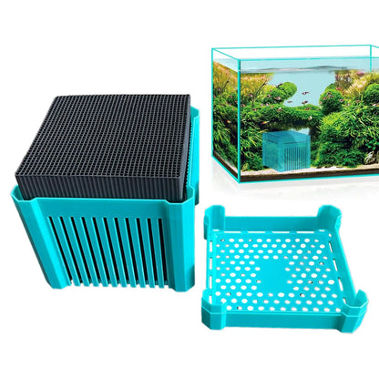 Aquarium water filter block