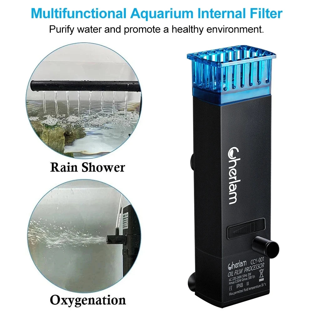 3W Aquarium Surface Oil Skimmer