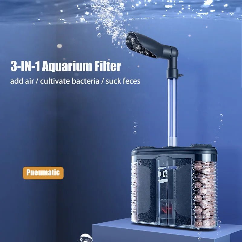 3-IN-1 Aquarium Filter Fish Tank