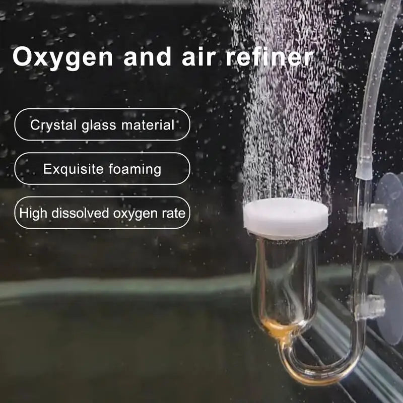 Glass Oxygen Refiner Aquarium