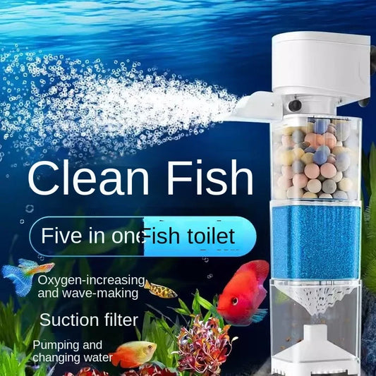 Fish tank filter, circulating water pump
