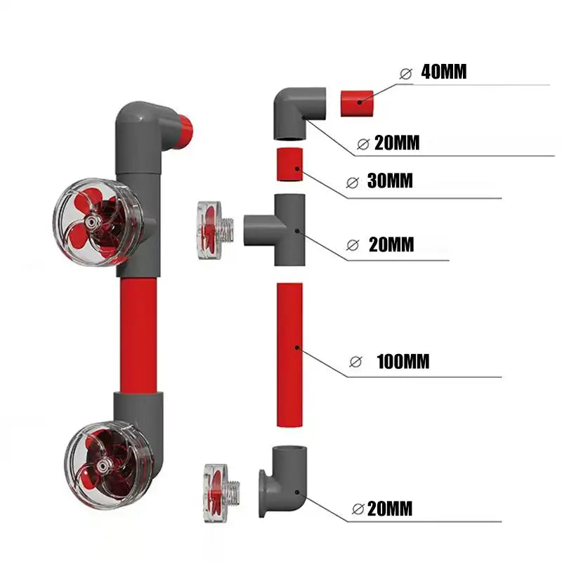 Auto-Rotating 4-Blade Fan Kit