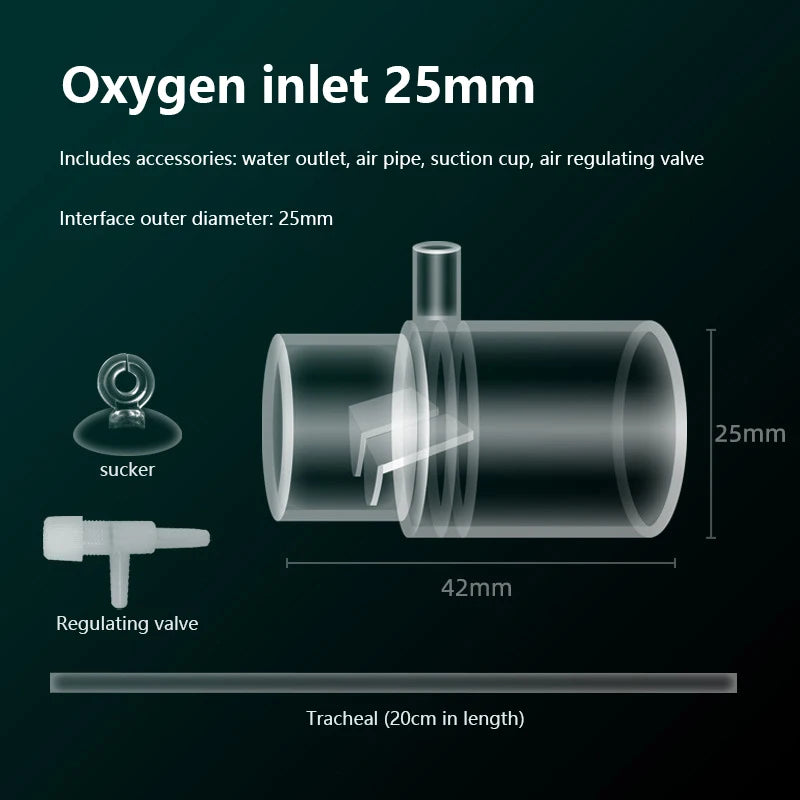 Oxygen Air Nozzle for Aquarium Filter