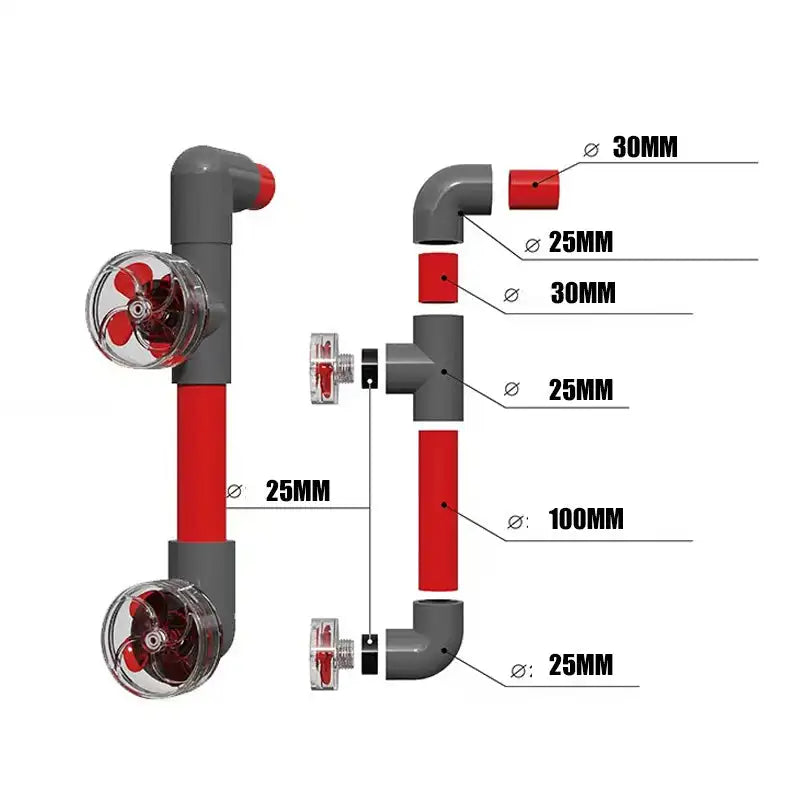 Auto-Rotating 4-Blade Fan Kit