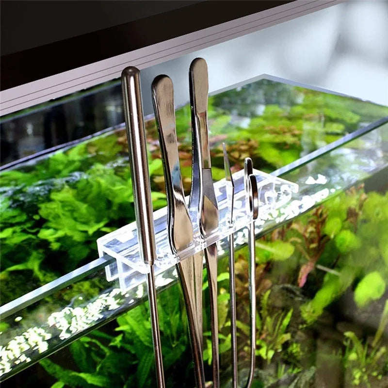 Aquarium Scissor Tools Fish Tank Tweezer Plants Wave Scissors Grass Stainless Cleaning Tools