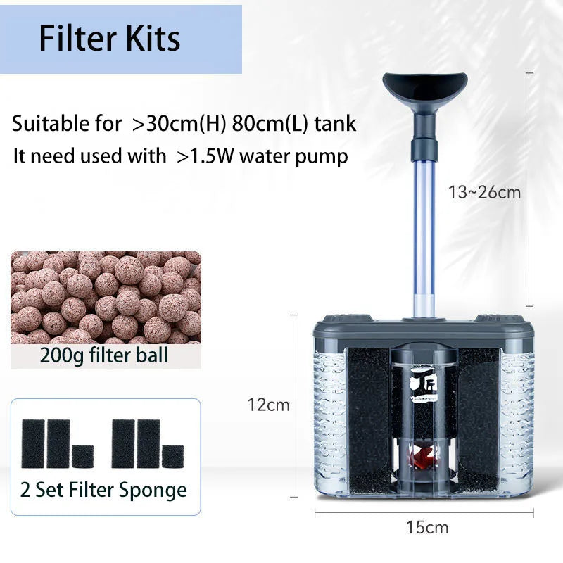 3-IN-1 Aquarium Filter Fish Tank