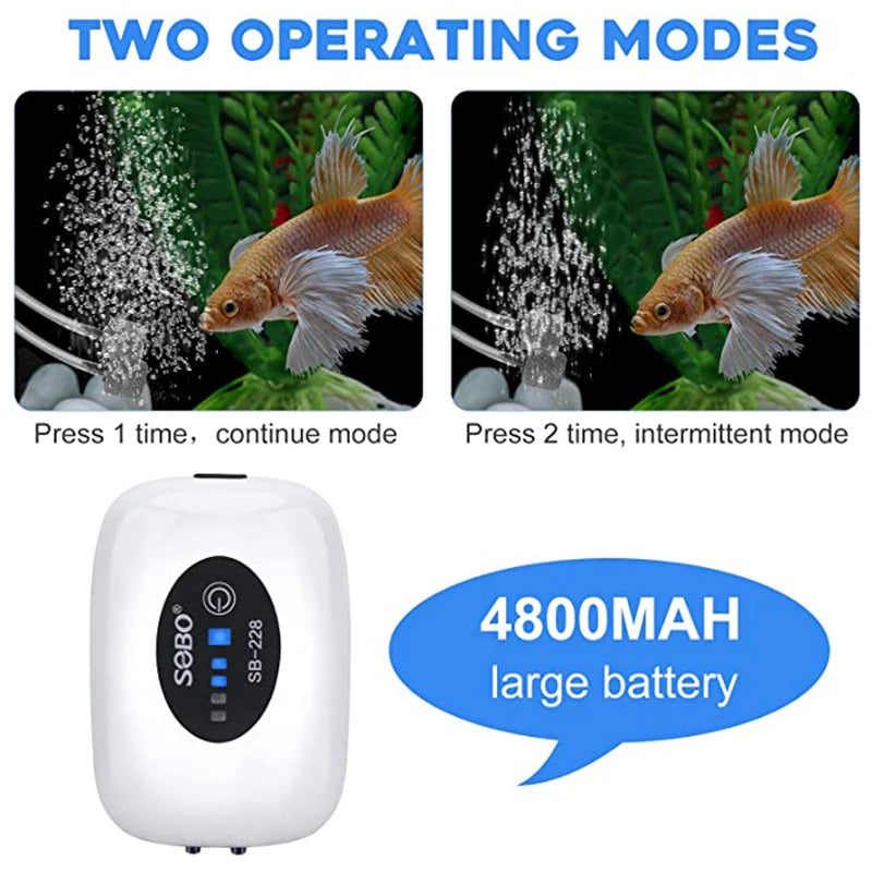 4800mAh Aquarium Oxygen