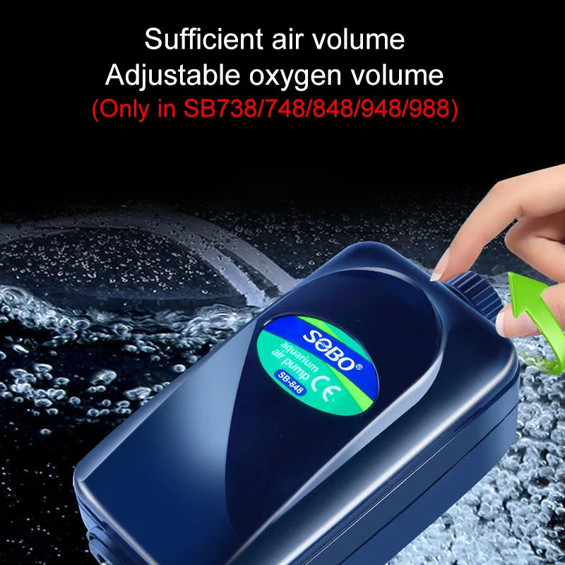 Silent Aquarium Oxygen Air Pump