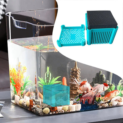 Aquarium water filter block